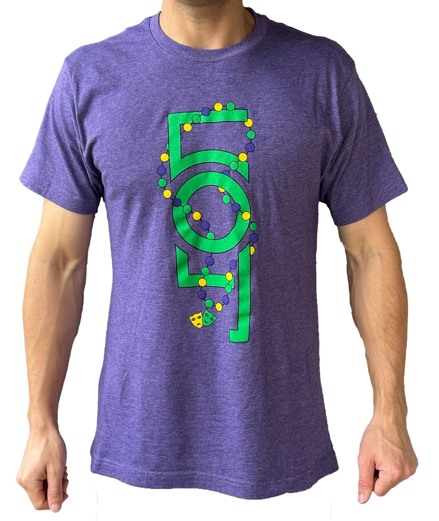 Nola Mardi Gras Heather Purple Tee – Coded Collection Nola Mardi Gras Heather Purple Tee – Coded Collection