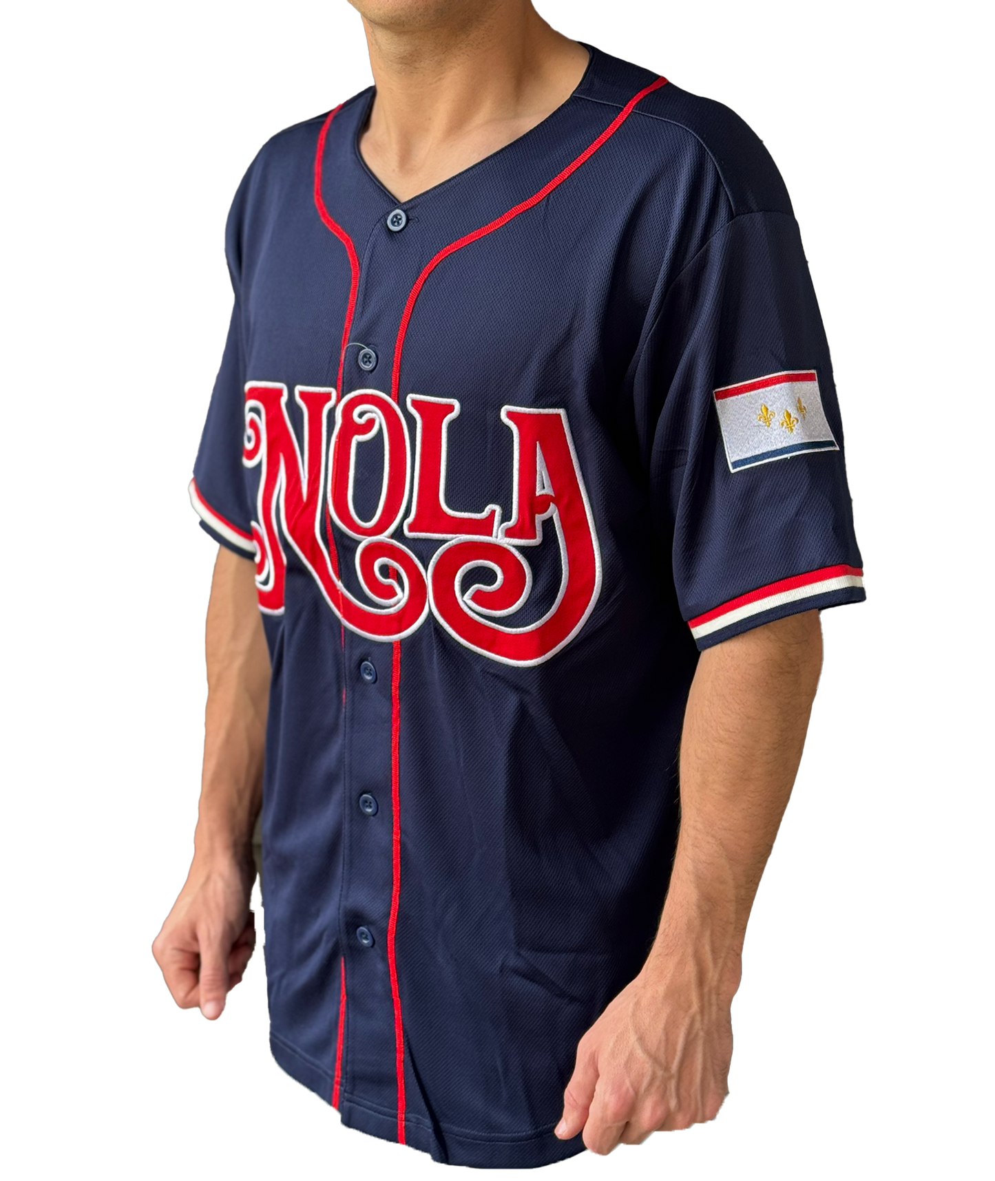Nola Navy Baseball Jersey