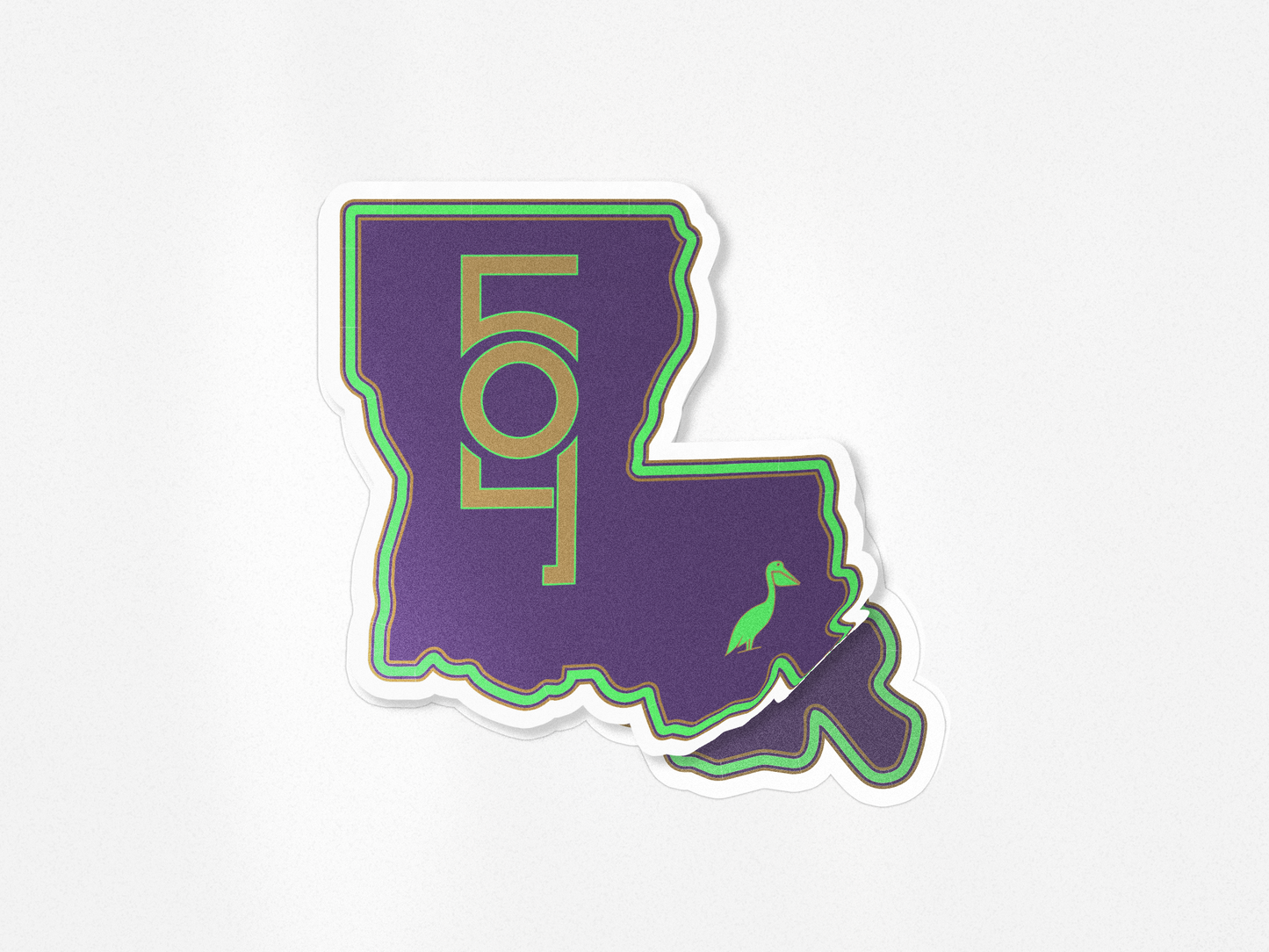 Purple Shield Sticker