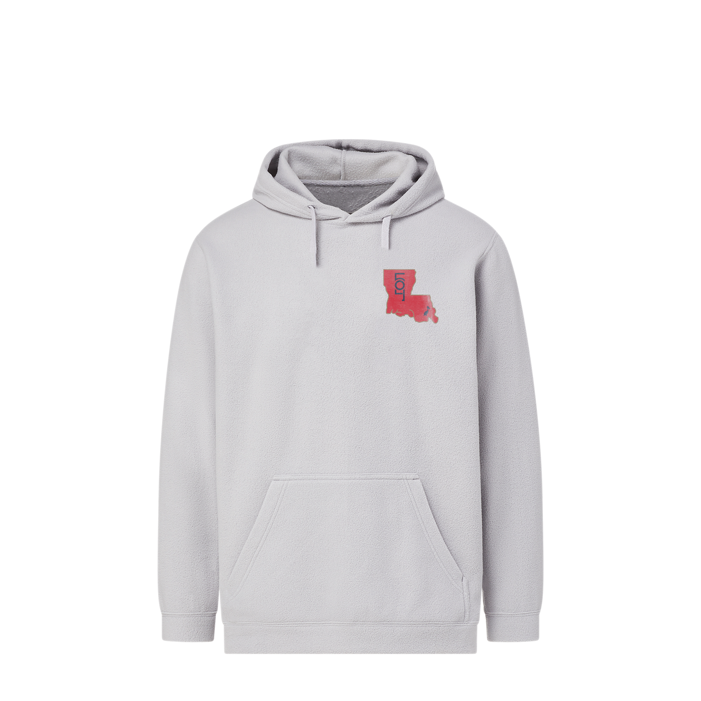 Map Grey Fleece Hood