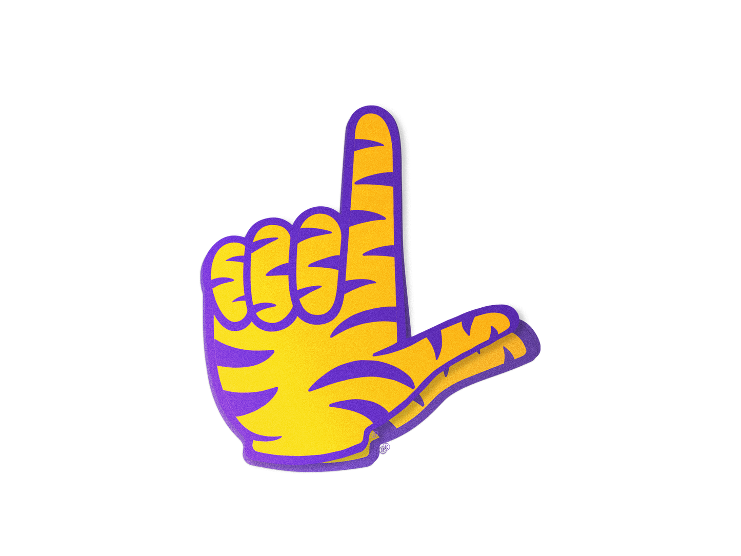 Tiger L Gold Sticker