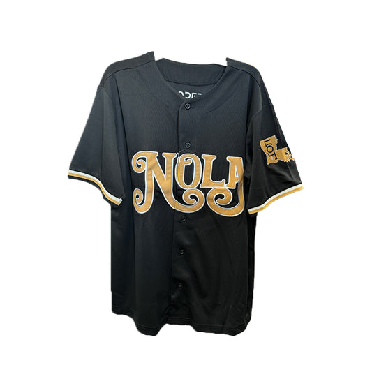 Nola Black Baseball Jersey