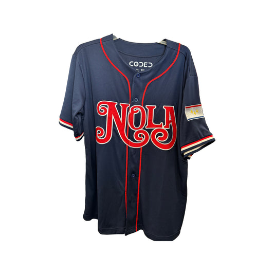 Nola Navy Baseball Jersey