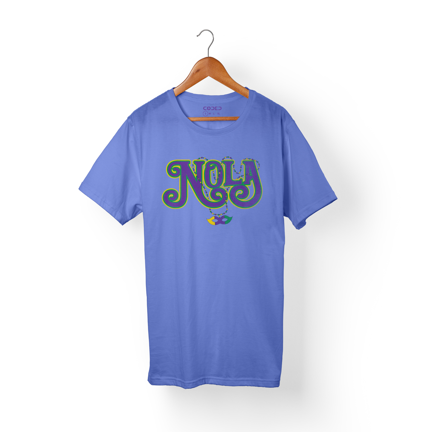 Nola Mardi Gras Violet Comfort Colors Tee