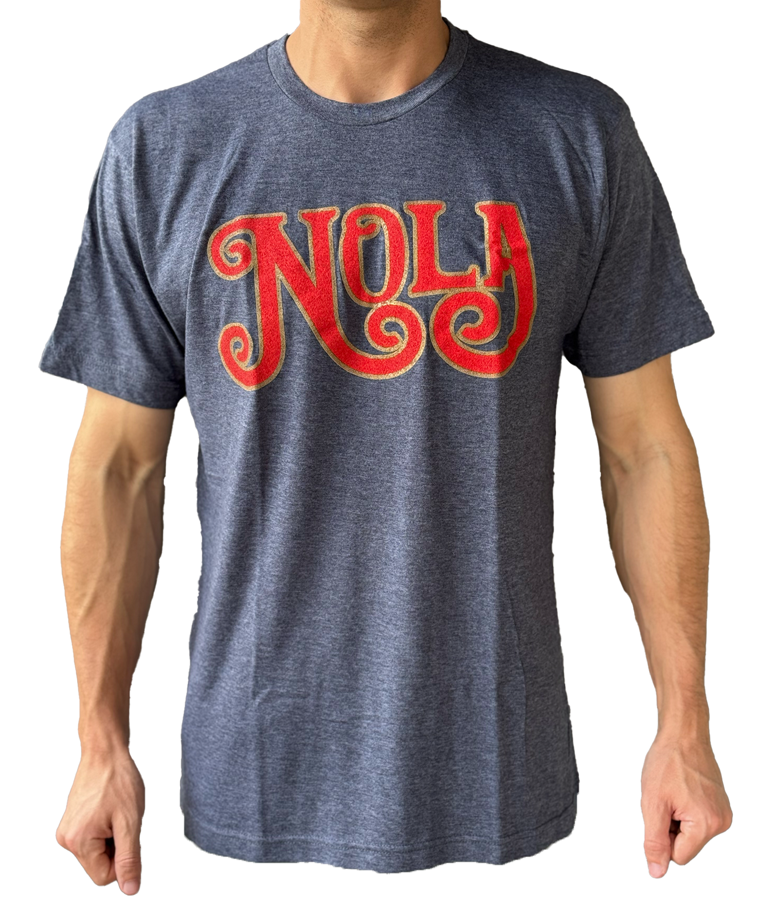 Collection Code D Nola Heather Navy Tee – Coded Collection