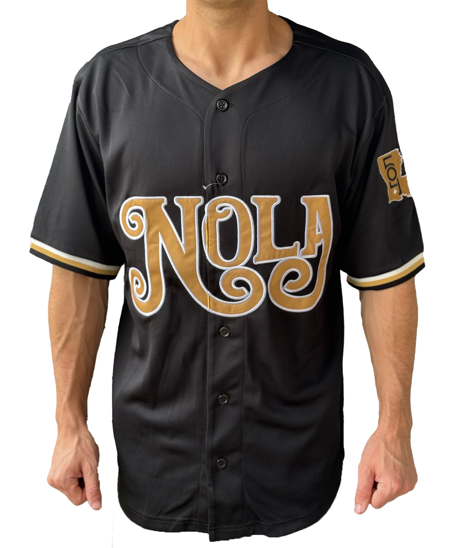 Collection Code D Nola Black Baseball Jersey – Coded Collection