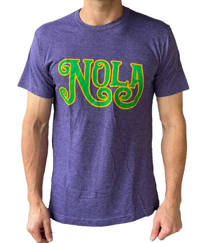 Nola Mardi Gras Healther Purple Tee