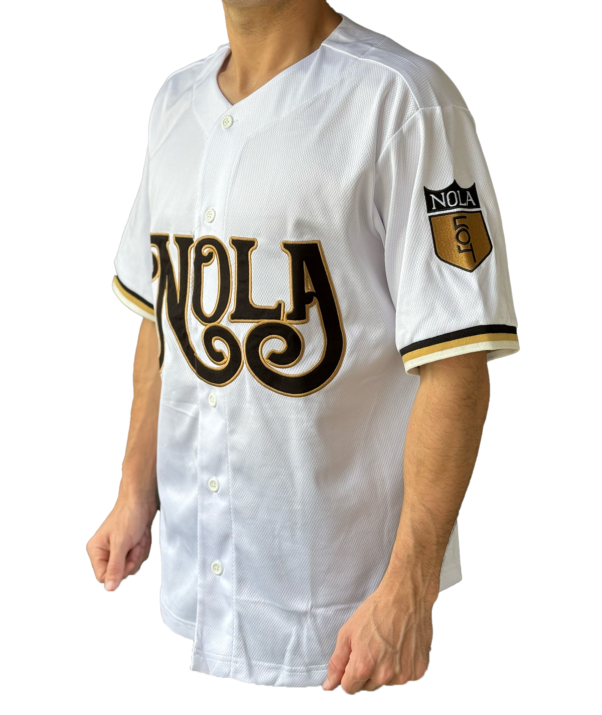 Collection Code D Nola White Baseball Jersey – Coded Collection
