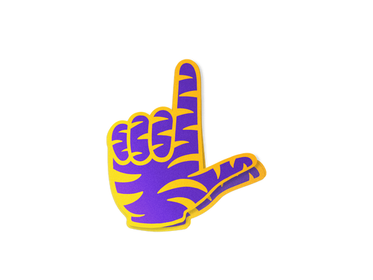 Tiger L Purple Sticker
