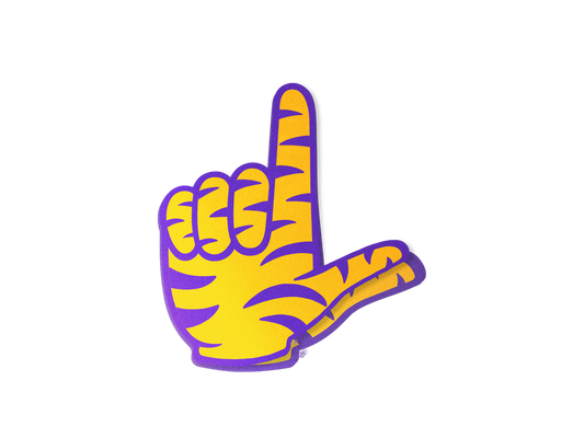 Tiger L Gold Sticker