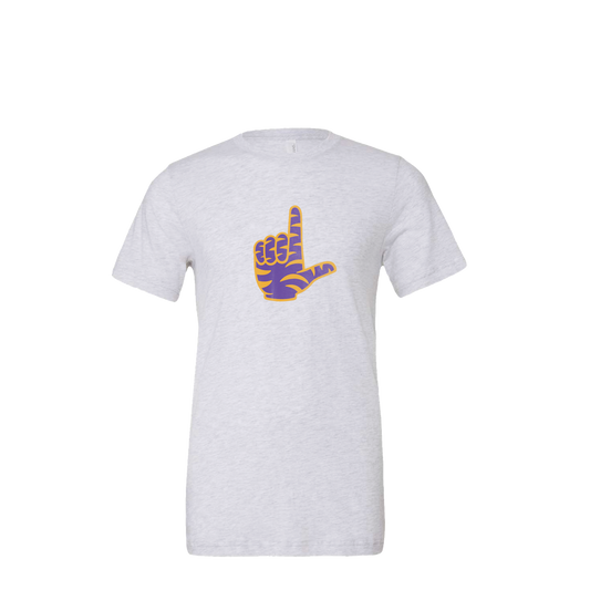 Tiger L Heather White Tee