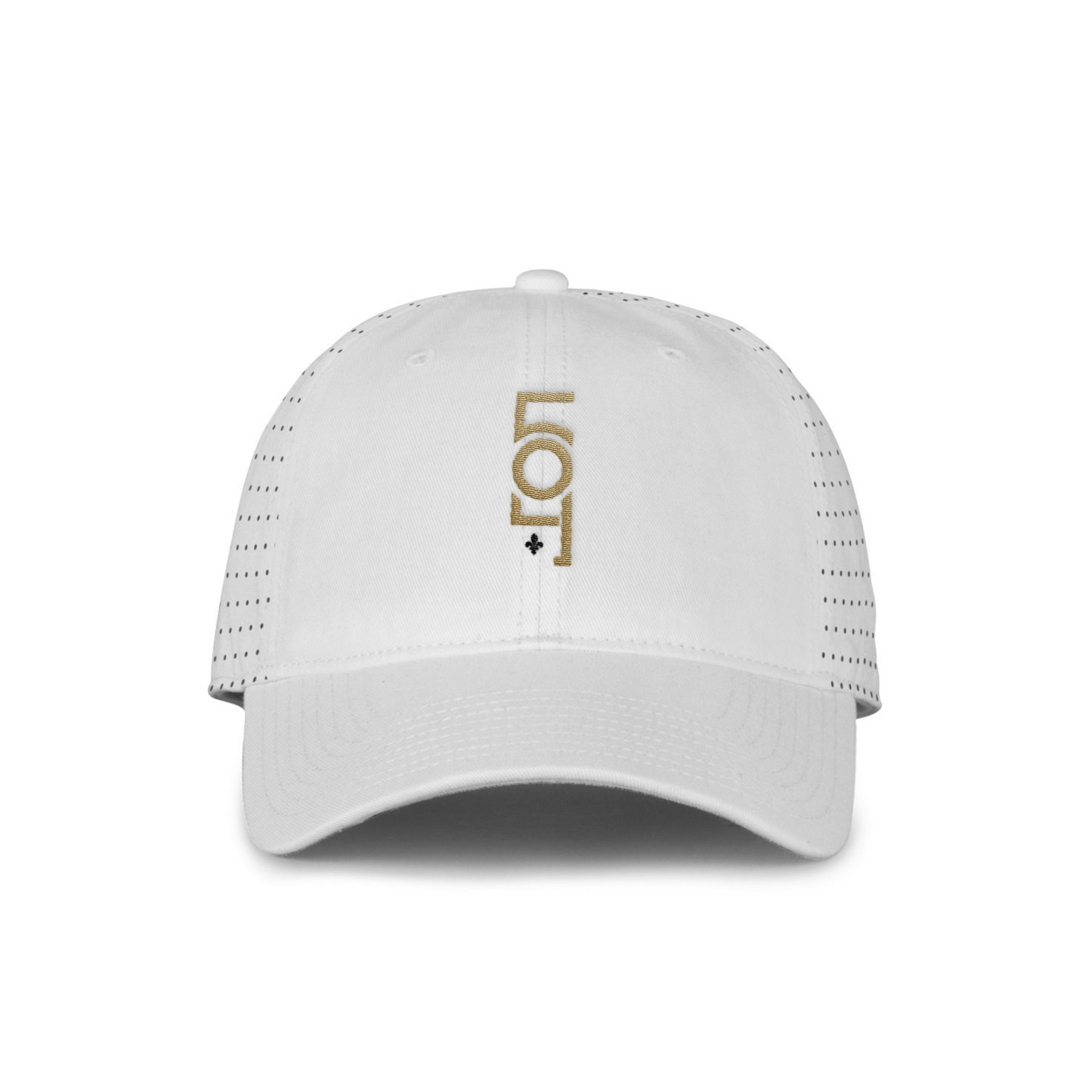 Gold 504 Perforated Dad Hat