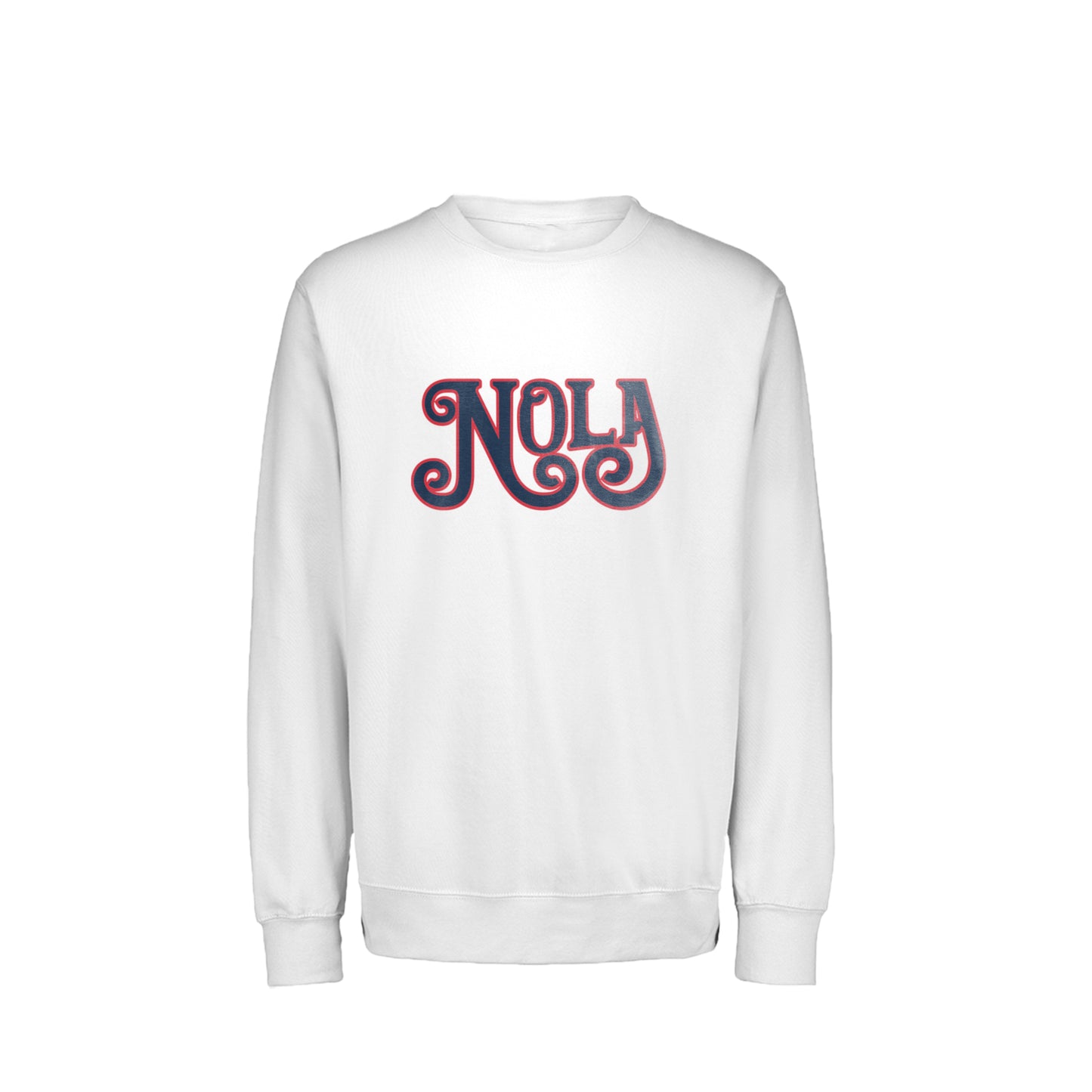 Nola White Crew Sweatshirt